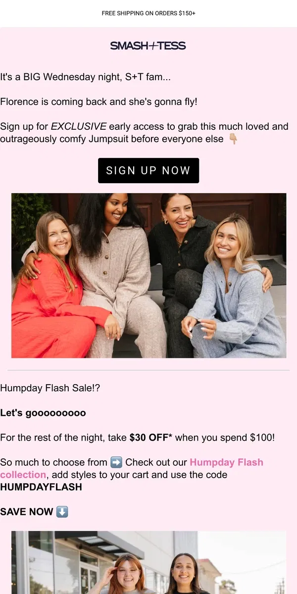 Email from Smash + Tess. 🚨 FLASH SALE: Take $30 Off Your Order!