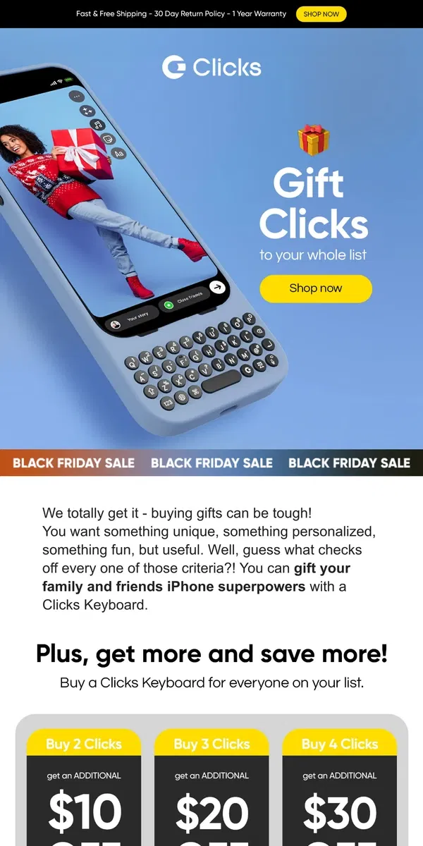 Email from Clicks. Buy 2 Clicks, get up to $70 off 🥳