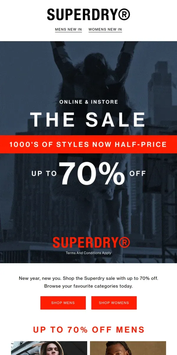 Email from Superdry. Styles You've Had Your 👀 On, Up To 70% Off