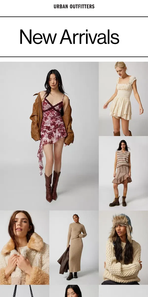 Email from Urban Outfitters. so. many. NEW. ARRIVALS.