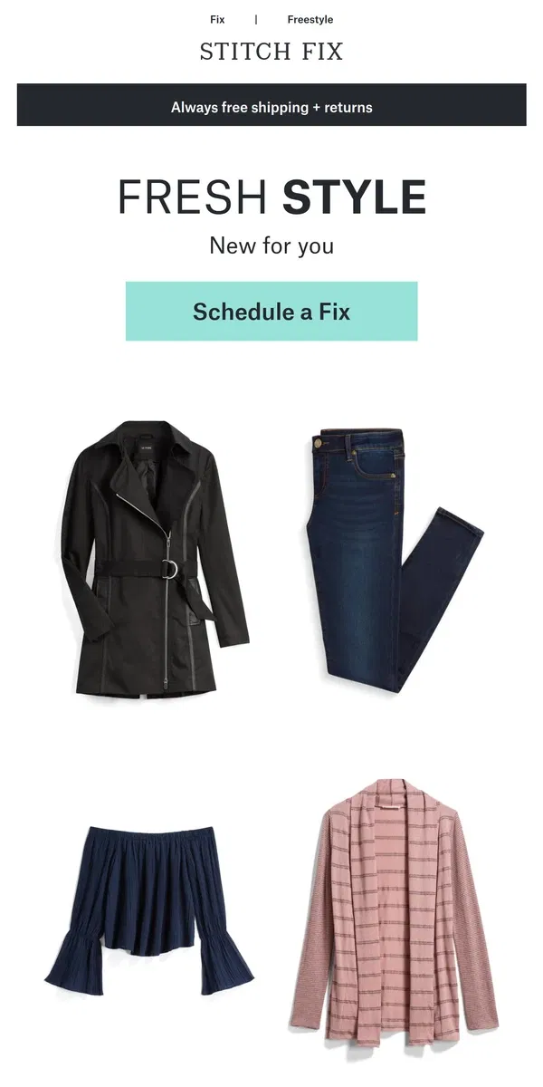 Email from Stitch Fix. We’ll find your best styles