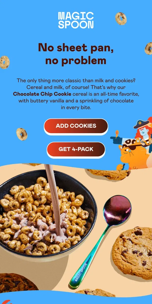 Email from Magic Spoon Cereal. The best thing since cookie dough 🍪