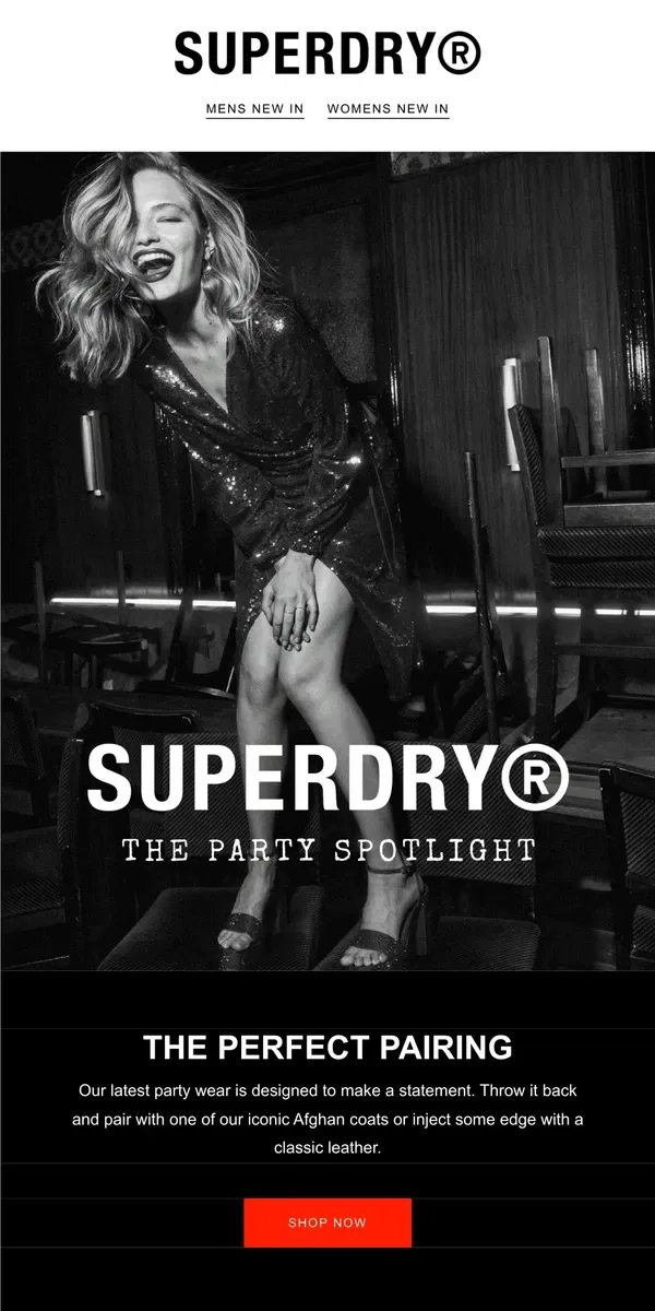 Email from Superdry. Go all out when you go OUT-OUT