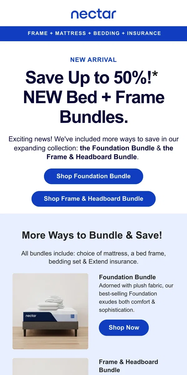 Email from Nectar. Introducing 2️⃣  ✨NEW✨ Ways to Bundle & Save.