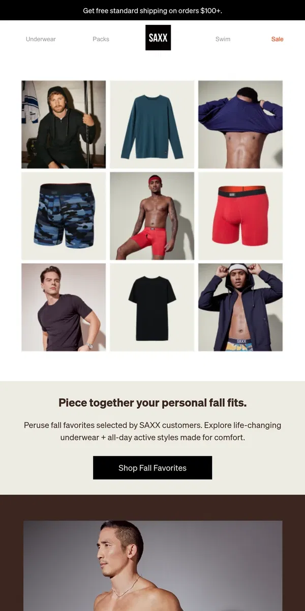 Email from SAXX Underwear. Shop fall's top underwear + apparel styles