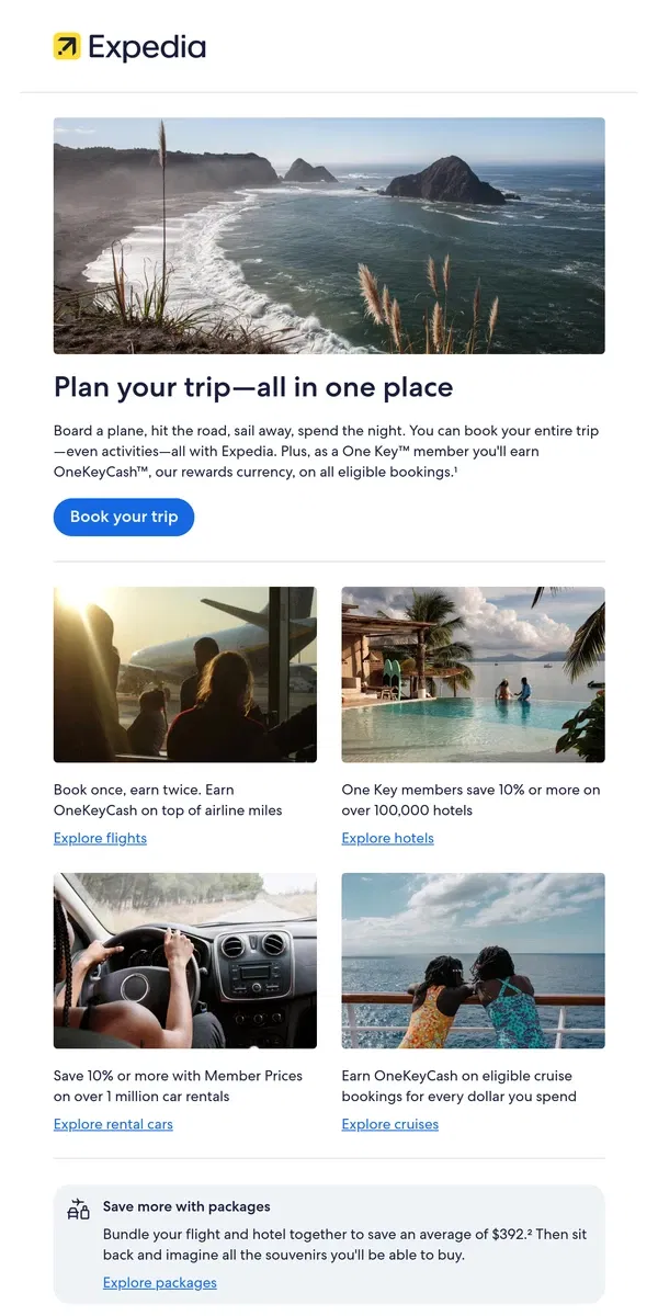 Email from Expedia. Every trip. Every detail. All in one place.