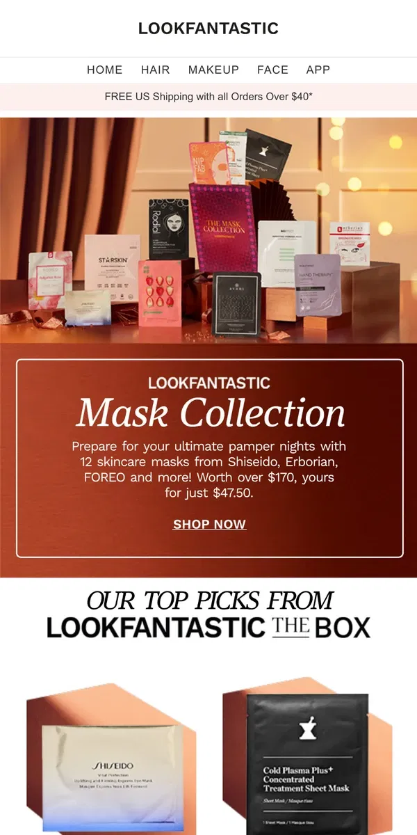 Email from LOOKFANTASTIC. NEW IN: The Mask Edit✨