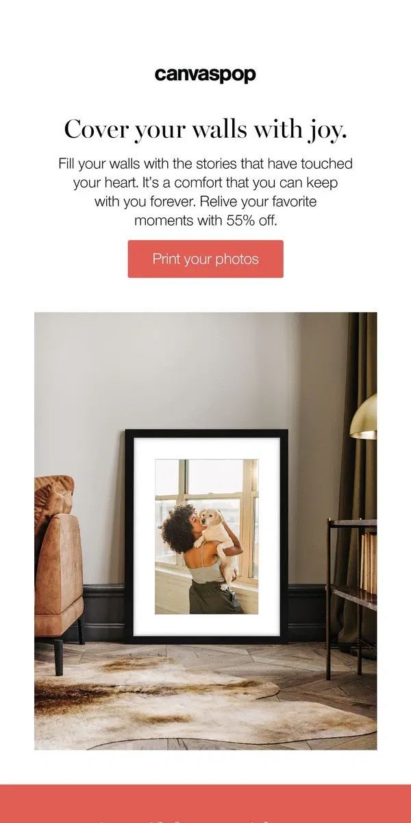 Email from Canvaspop. Capture every chapter of your love story. 📸