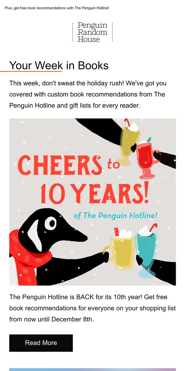 Email from Penguin Random House. Your Week in Books: "The New York Times’" Best Books of 2023