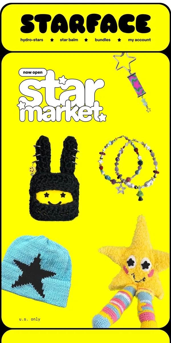 Email from starface. ACT FAST: STAR MARKET ⭐🛍️