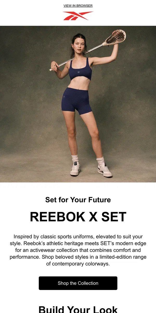 Email from Reebok. Just dropped: Reebok x SET 🌟