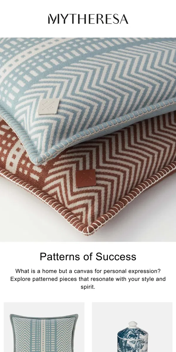 Email from Mytheresa. Welcome prints and patterns into your home