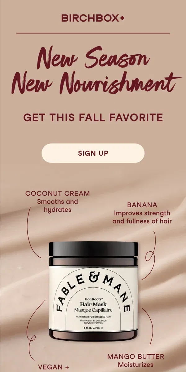 Email from Birchbox. This fall favorite is flying off the shelves!