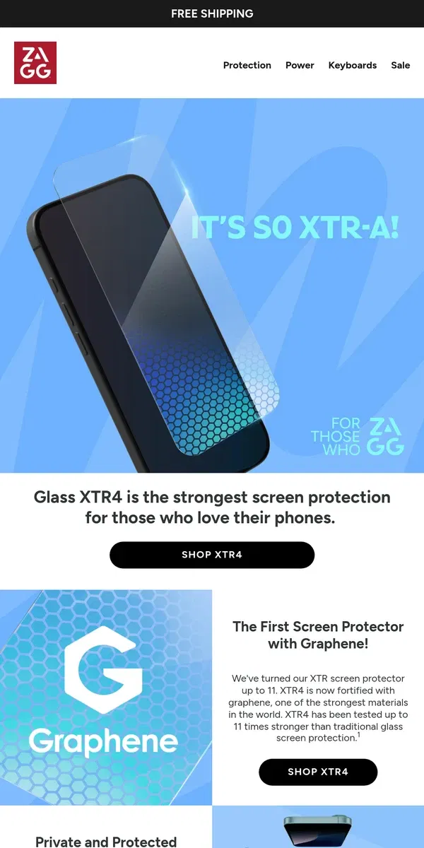 Email from ZAGG. Get ready! Order screen protection now for Your iPhone 16