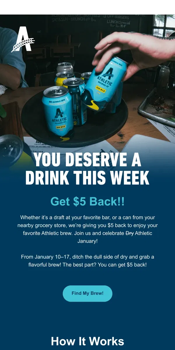 Email from Athletic Brewing Co. The Best Week of the Year is Here 🍻