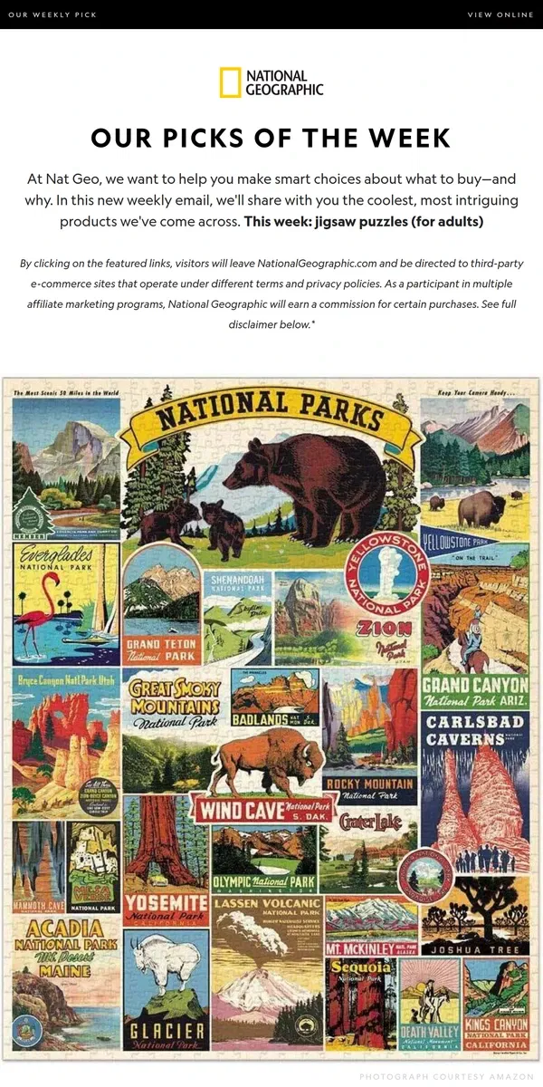 Email from National Geographic. 5 puzzles to keep your brain in shape