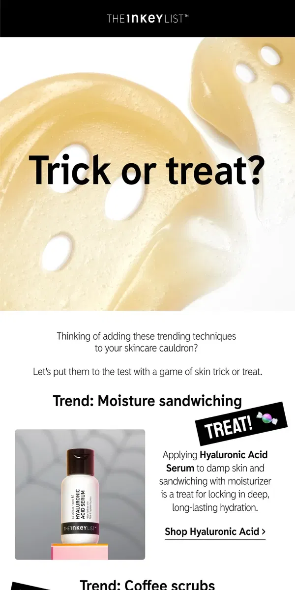 Email from The INKEY List. Are these skincare trends just hocus pocus? 🔮