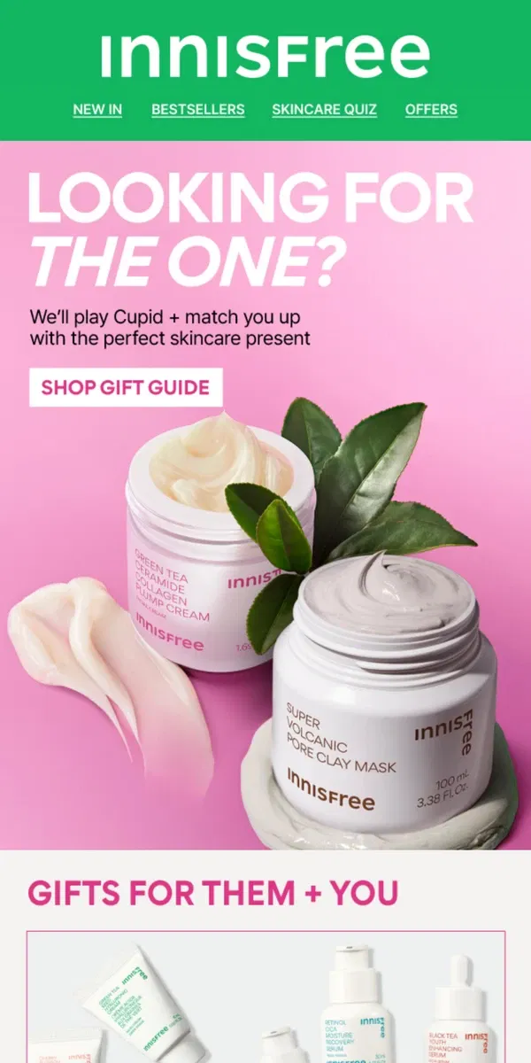 Email from innisfree. Special Delivery: K-Beauty Valentine’s Day Gift Guide