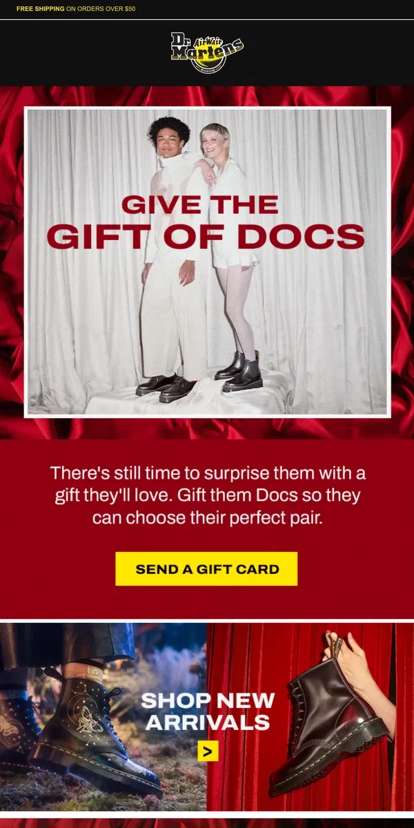 Email from Dr. Martens. There's still time