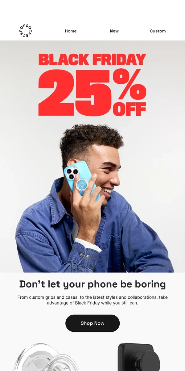 Email from PopSockets. You’ve Still Got Time to Save