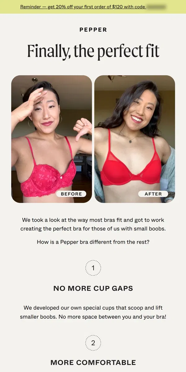 Email from Pepper. Does your bra do this?