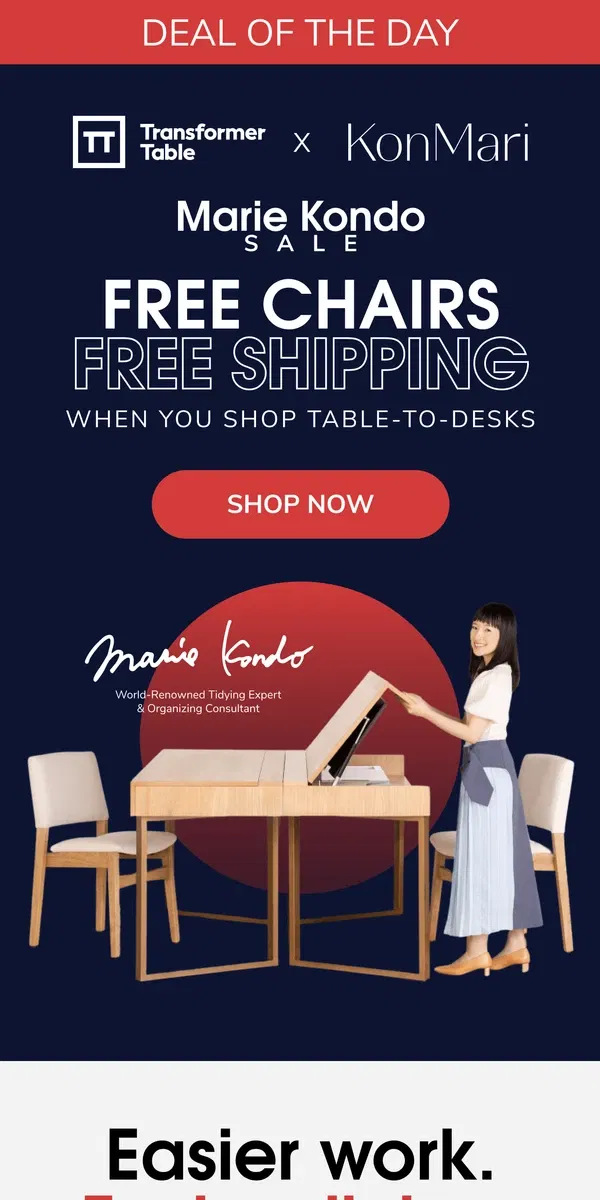 Email from Transformer Table. [ALERT] Deal of the Day ⚠️