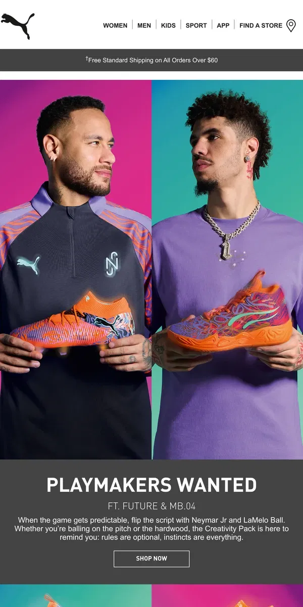 Email from Puma. 🚨 This Is Not A Drill: Neymar Jr & Melo Collab Has Landed