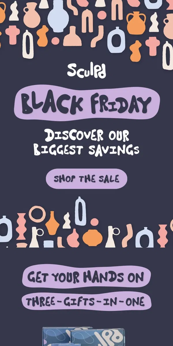 Email from Sculpd. Our Biggest Black Friday Discounts