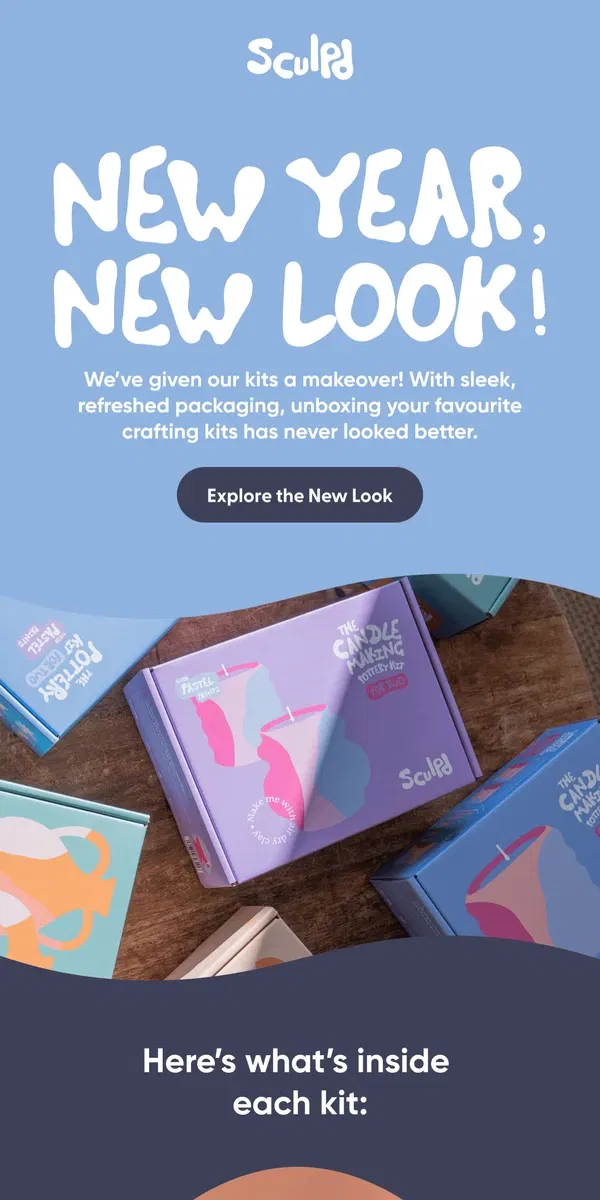 Email from Sculpd. Have You Seen Our New Packaging???