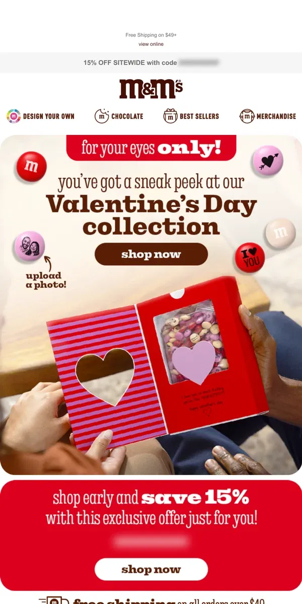 Email from M&M's. Your Exclusive 💝 Offer Awaits!