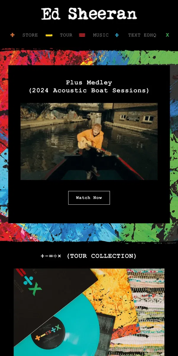 Email from Ed Sheeran. Plus Medley (2024 Acoustic Boat Sessions)