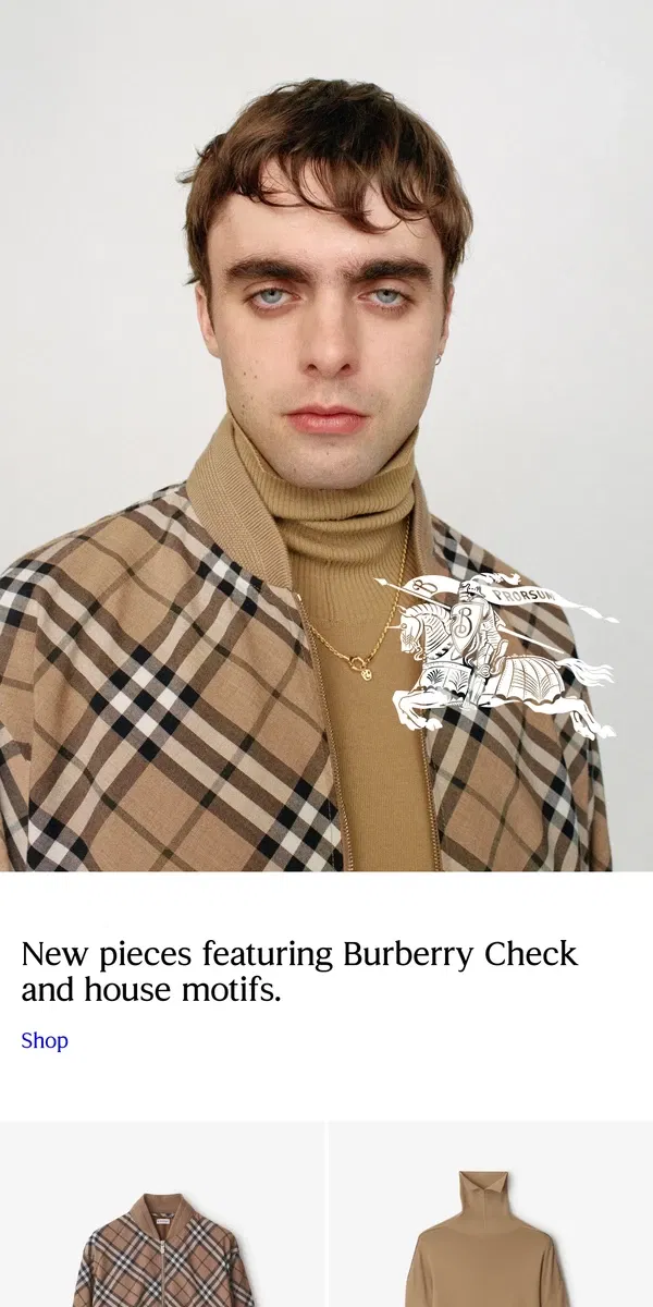 Email from Burberry. New-season Check