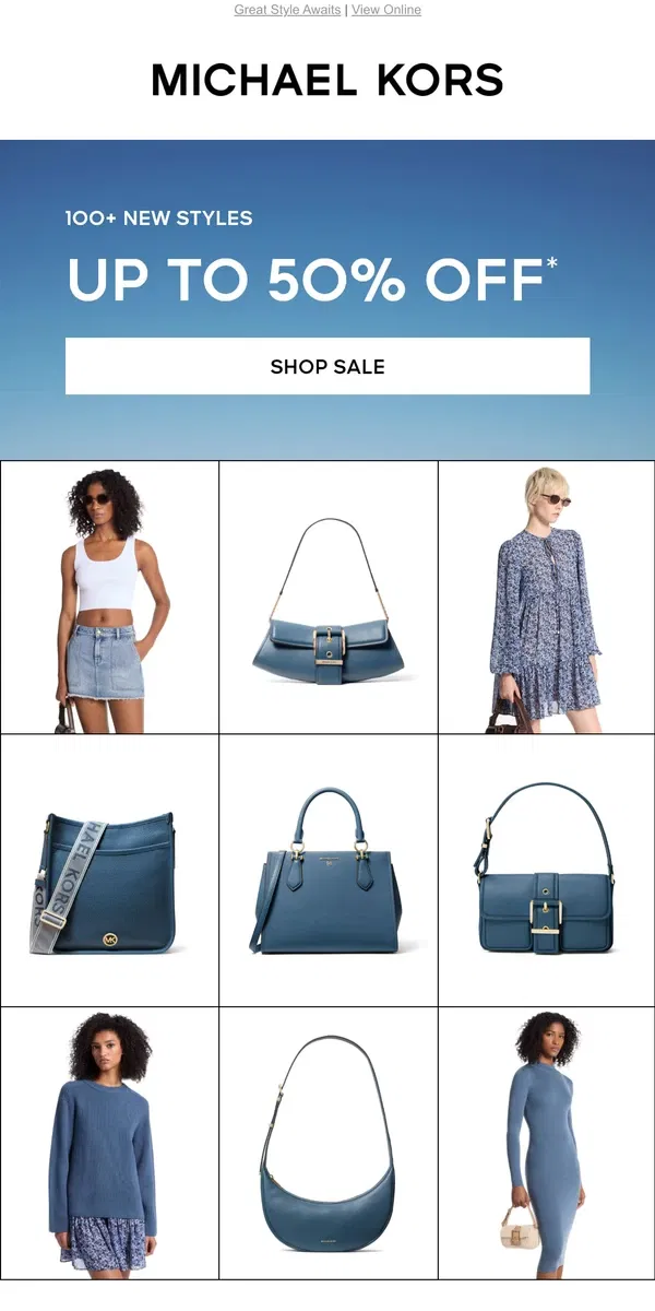 Email from Michael Kors. See What’s Up To 50% Off