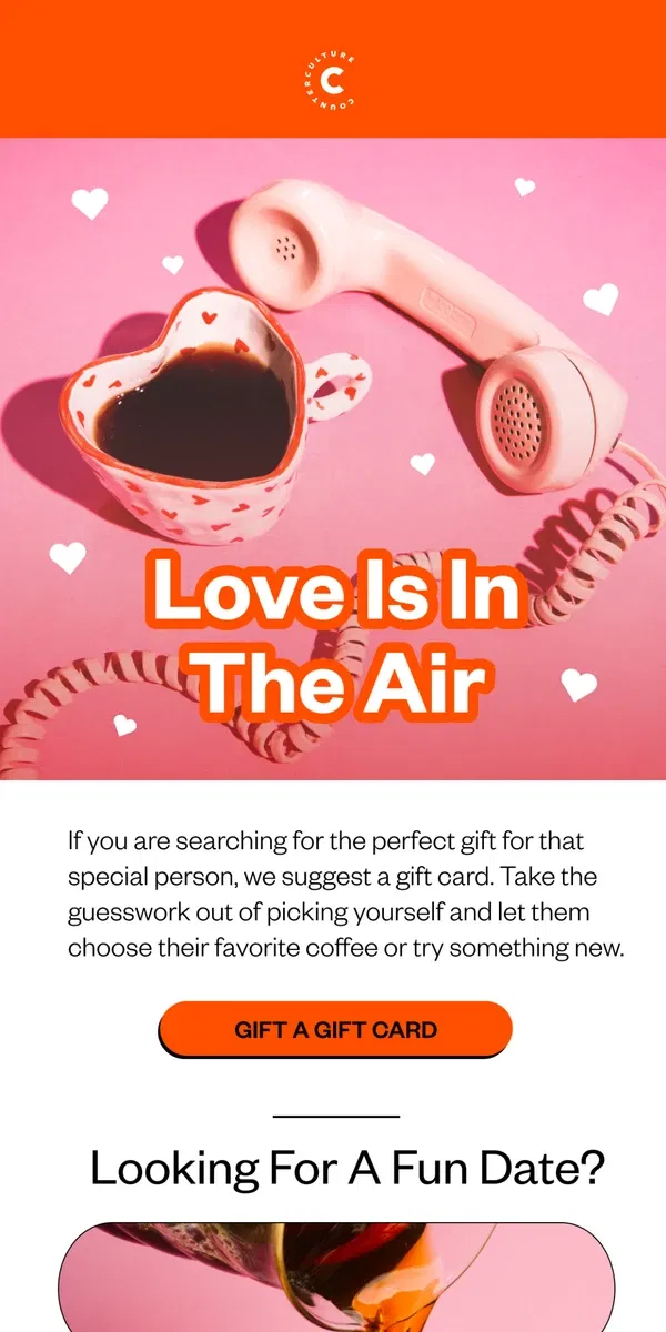 Email from Counter Culture Coffee. ❤️ Do you love someone who loves coffee?