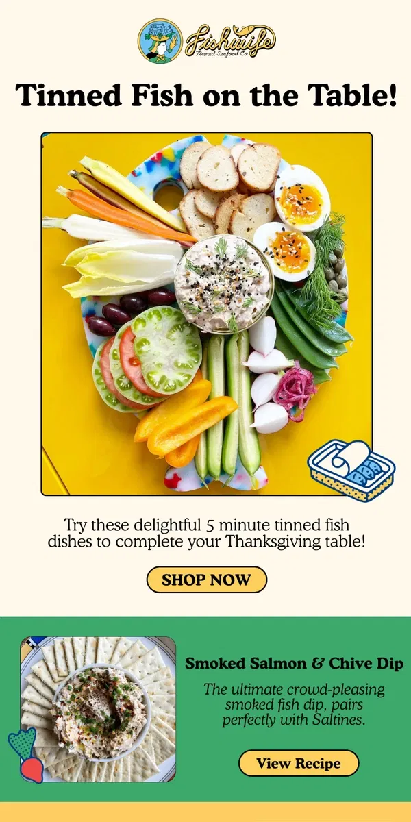 Email from Fishwife. 5 minute tinned fish dishes ⏲️