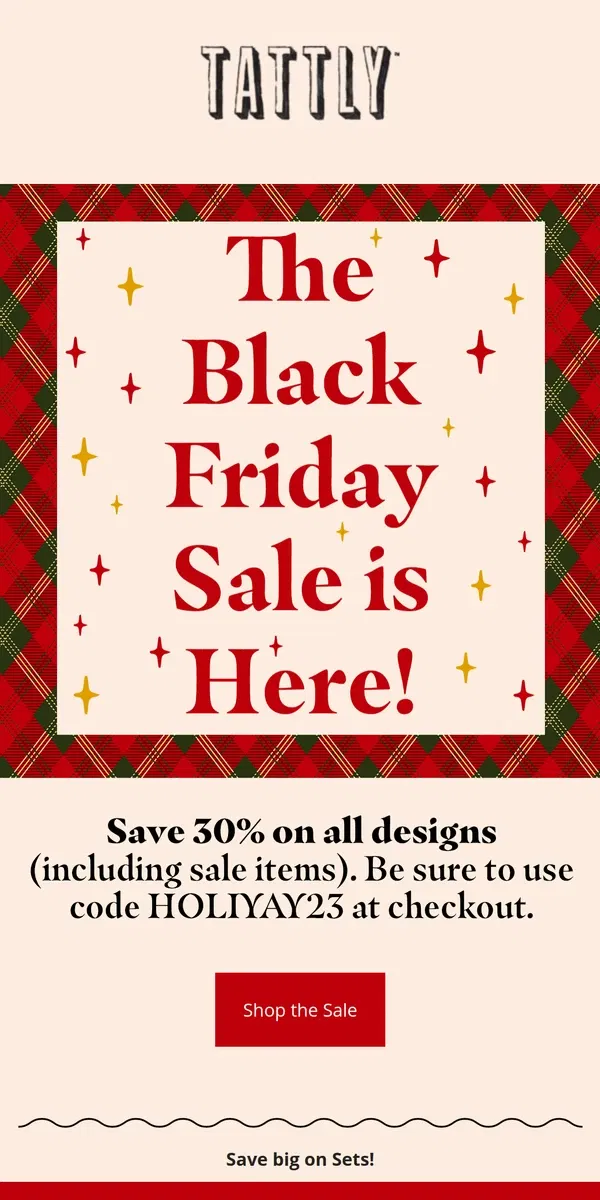 Email from Tattly. Save 30% During Our Black Friday Sale! 