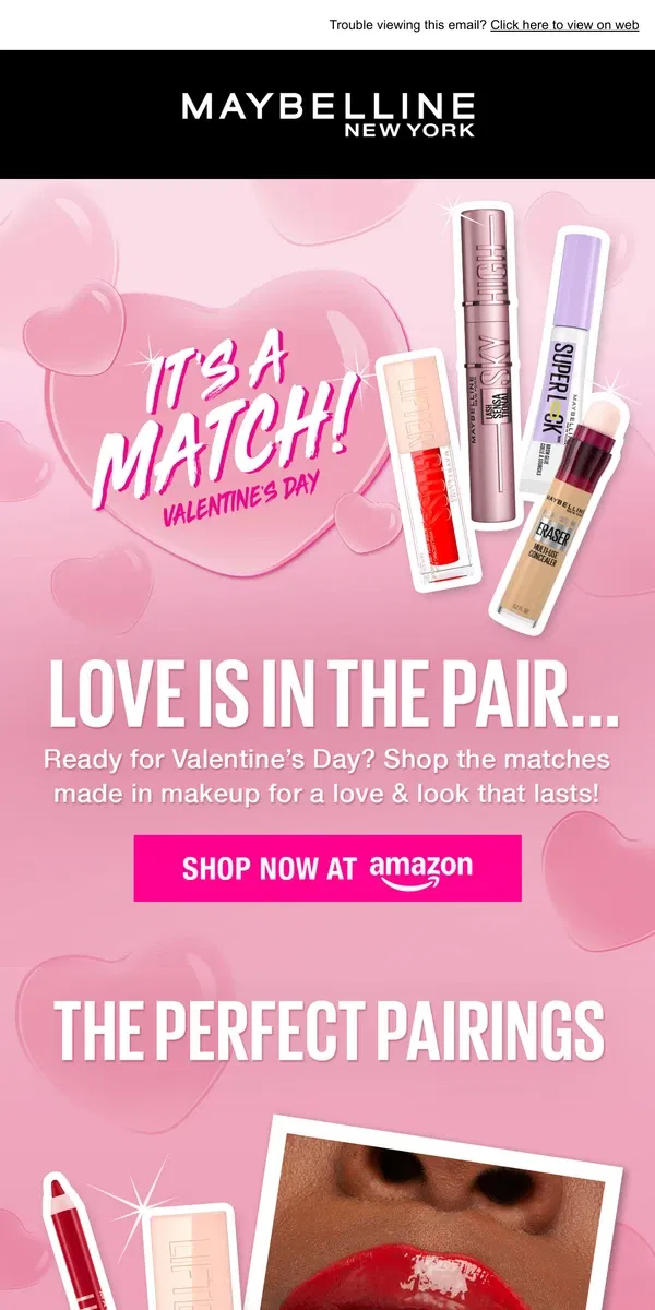 Email from Maybelline. Your matchmaker is calling...☎️💋