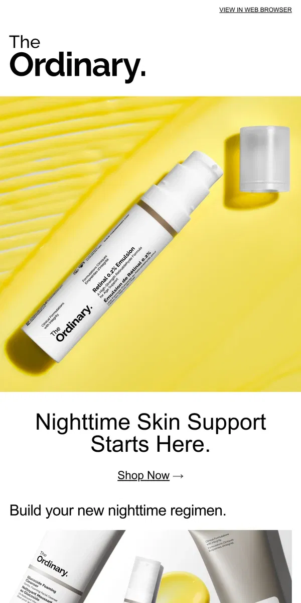 Email from The Ordinary. Works while you sleep.