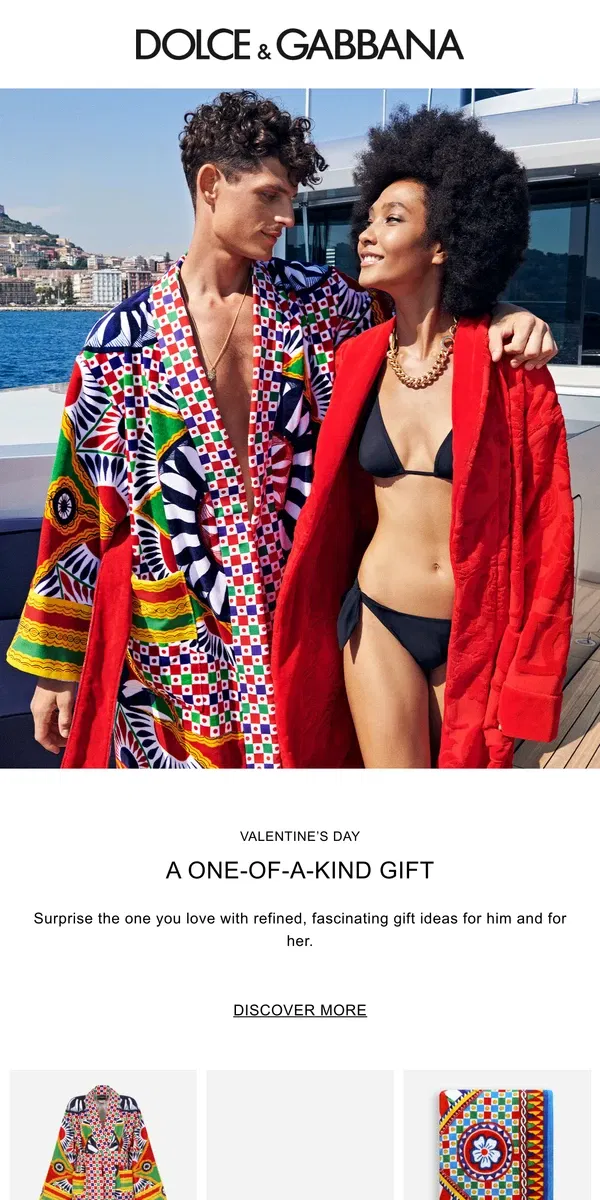 Email from Dolce & Gabbana. The perfect gift for the one you love