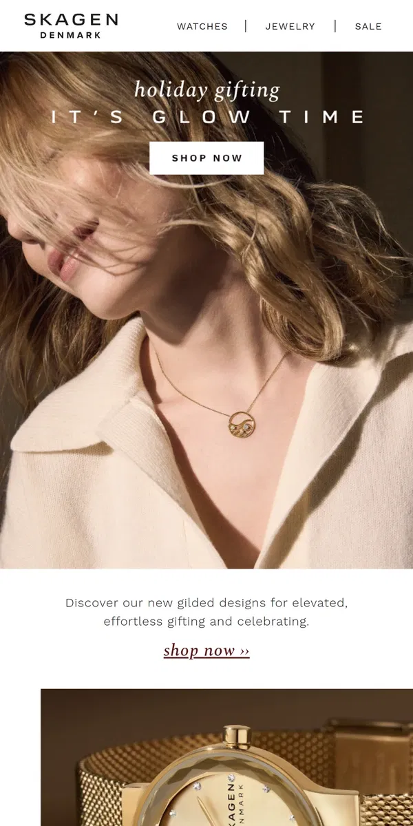 Email from Skagen. it’s glow time.