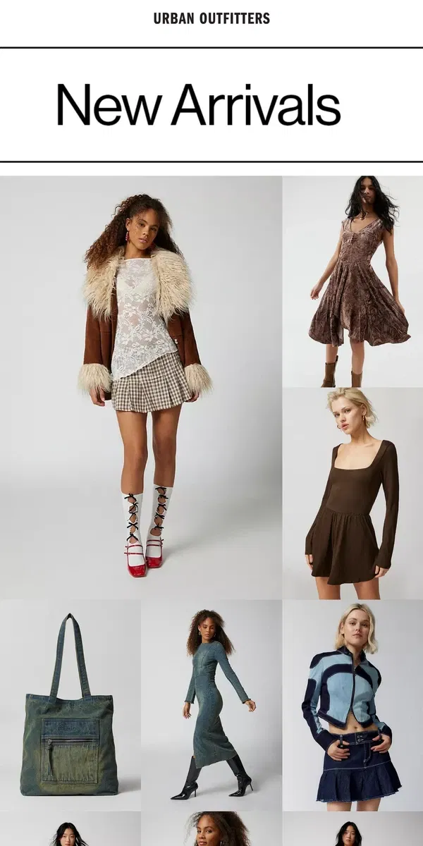 Email from Urban Outfitters. so much NEW this week →