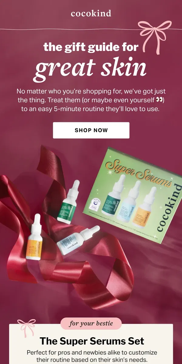 Email from cocokind. Gift ideas for them (and maybe you too 👀)