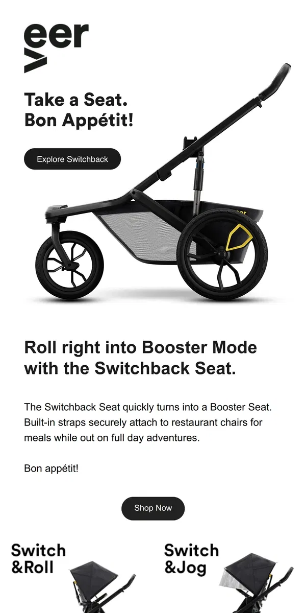 Email from Veer. Have you seen the Booster Seat Mode?