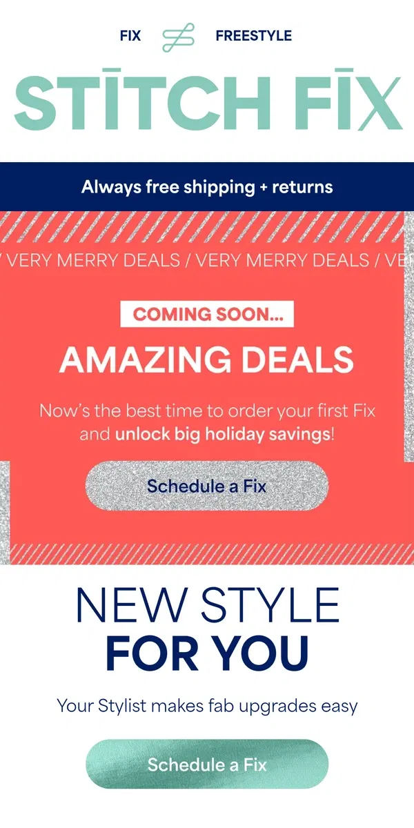 Email from Stitch Fix. Your best looks yet