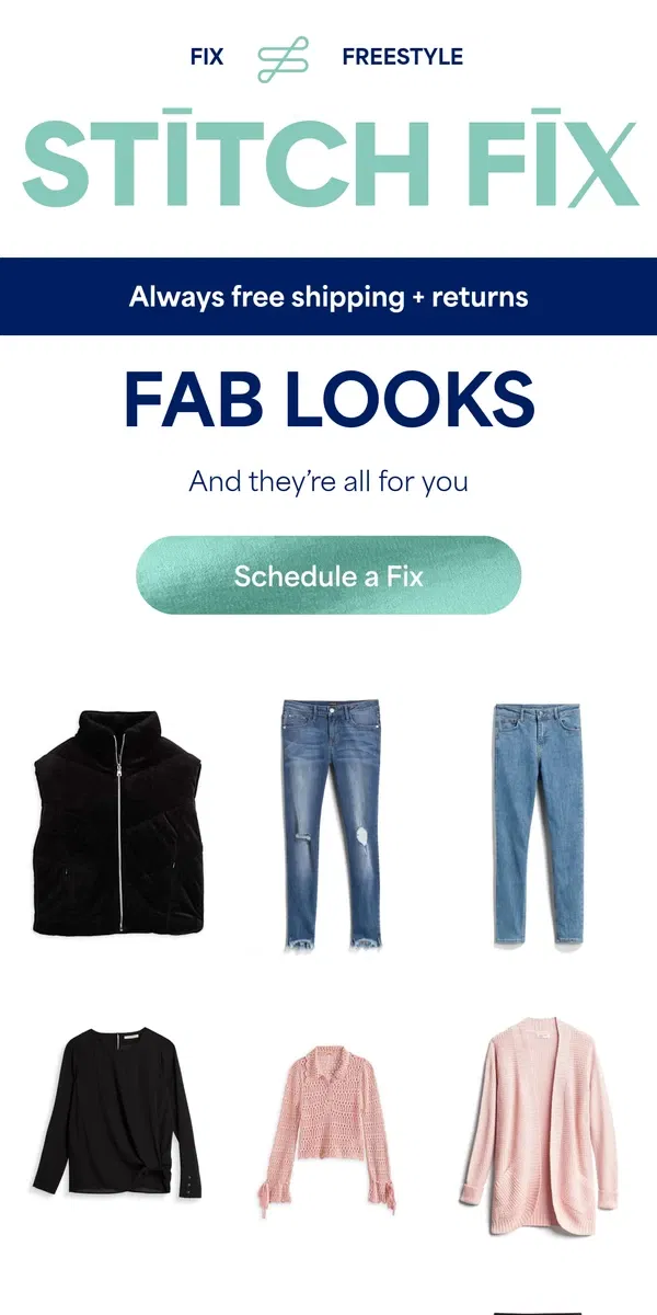 Email from Stitch Fix. Inspo alert!