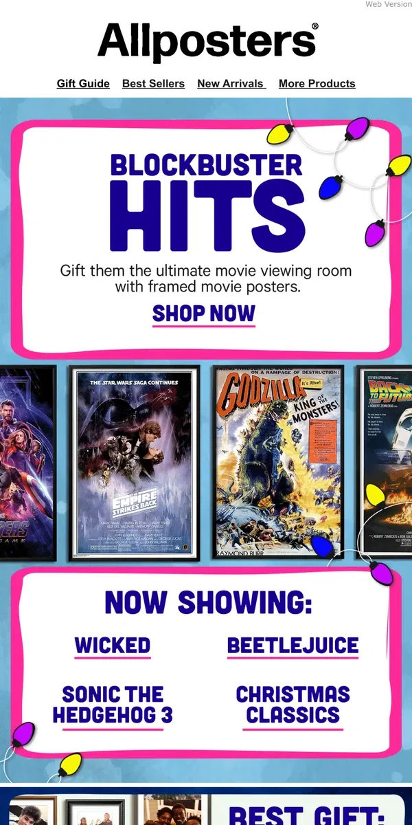 Email from AllPosters. Movie Buffs Will Love This