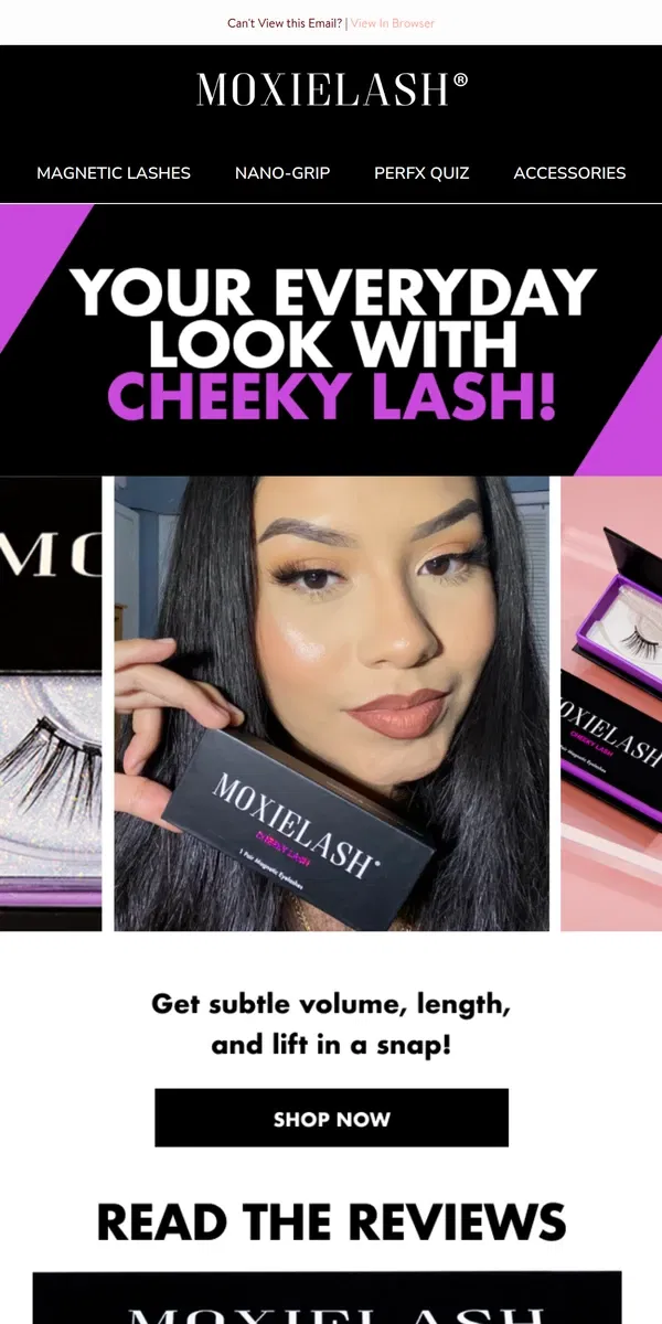 Email from MoxieLash. LOVE Your Everyday Look!