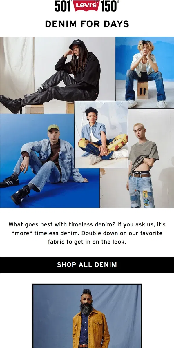 Email from Levi's. Our favorite look?