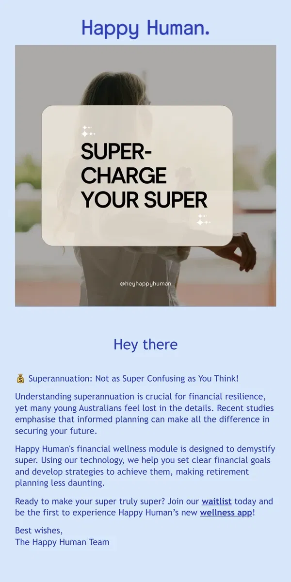 Email from Happy Home. 📱[2 Days Left: App Launch Countdown] Superannuation Savvy: Securing Your Financial Future
