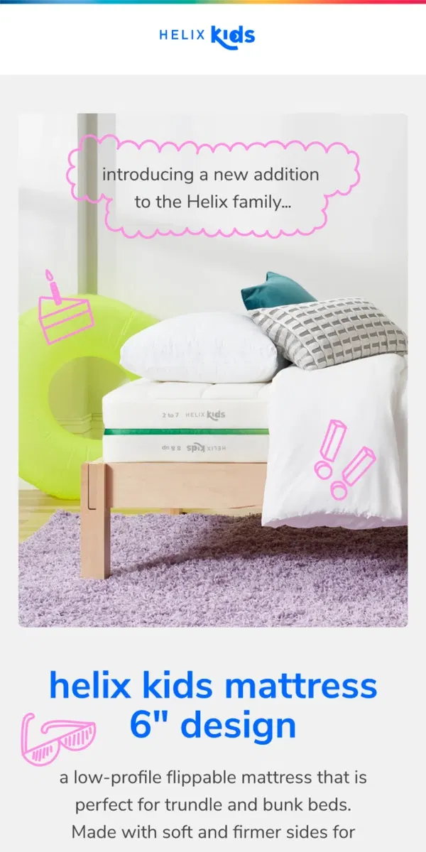 Email from Helix. Did someone say bunk bed?